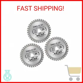 Finglee Dt 445005271247 3 Inch Tct Circular Saw Blade 24 Teeth For Wood Plastic Pcv Acrylic Plywood