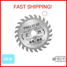Finglee Dt 711731871967 3 Inch Tct Circular Saw Blade 24 Teeth For Wood Plastic Pcv Acrylic Plywood