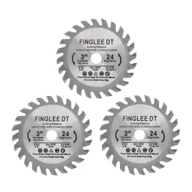 Fl-wds75-3 Finglee Wood Saw Blade Tct Circular Cutting For Woodworking 3pc 3 Inch