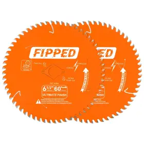H0660a2 Fipped 6-1/2 Inch 60 Atb Teeth Ultra Fine Finish Circular Saw Blade For Wood Cutting