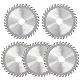 Firearth 726084213289 5 Pack 3-3/8 Inch Circular Saw Blades With 19/32 Arbor Tct 36t Finish Blad
