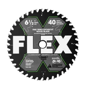 Fa201007-10b Flex 6-1/2 Inch 40t Fine Trim/crosscut Wood Blade