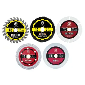 F1-x04yb Focstol Saw Blade Set 5pcs 3 Inch 75mm Cutting Disc For Porcelain Tile Angle Grinder
