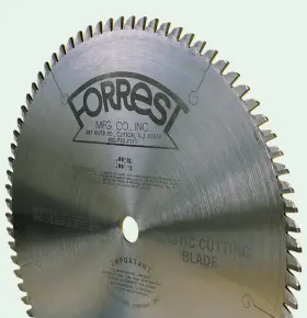 Nm128011125 Forrest 12 Inch No-melt Saw Blade - 80 Teeth 0.125 Kerf 1 Bore Nm128011125-new