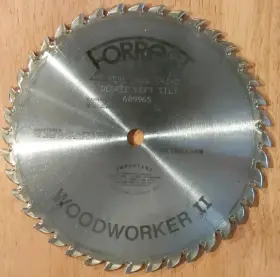 Ww1040d125 Forrest Woodworker Ii 7 Degree Left Dovetail Grind 10 Inch Blade