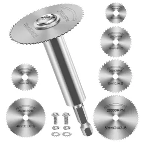 Fotybei 700433458699 Fotybel Cutting Wheel For Drill Rotary Tool Discs With 6pcs Silver