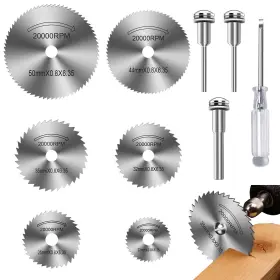 Fotybei 741365211907 Drill Saw Blades For Dremel Rotary Tool 6pcs Hss Disc Wheel Cutting Blade