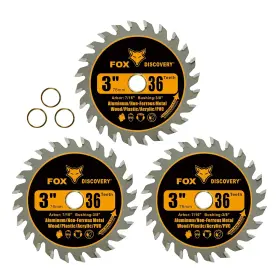 Fox Discovery 726084355521 3 Inch 36t Circular Saw Blade Compatible With Dremel Saw-max Dewalt Rotozip