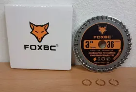 76-36t Foxbc 3 Inch Carbide Circular Saw Blade 36 Tooth For Wood Plastic Pvc Acrylic