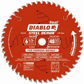 D0648f Freud 445002551588 Diablo 6-1/2 Inch X 48-tooth Steel Demon Tcg Ferrous Cutting Circular S