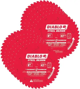 D0842cf Freud 638361867033 8-in Steel Demon 42t Cermet Ii Carbide Ferrous Saw Blades 10-pack