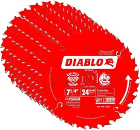 Freud America Inc D0724a Diablo 7-1/4 Inch 24t Circular Saw Framing Blade