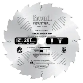 B00004t78r Freud Lm71m012 12 X 20t Thick Stock Rip Blade