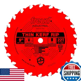 B00004t7pp Freud Lu87r009 9in Thin Kerf Rip Blade - Precision Woodworking Saw