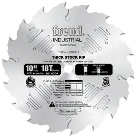 Freud B00004t7py Lm71m010 10 X 18t Thick Stock Rip Blade