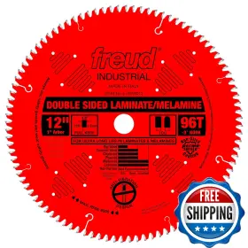 Freud B0007wkbfa Lu97r012 12in Double Sided Laminate Melamine Blade 96t