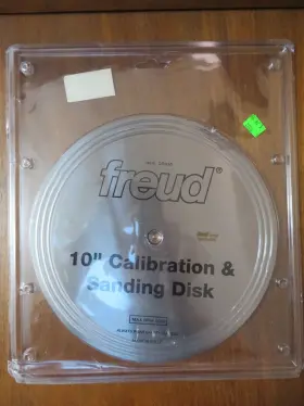 Cd010 Freud 10 Inch Calibration And Sanding Disc - Made In Italy. Good Condition