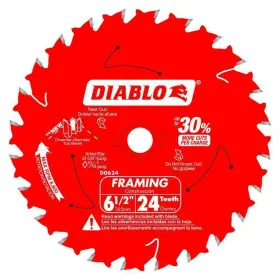 D0624x3 Freud Diablo Tracking Point 6-1/2 Inch D X 5/8 Tico Hi-density Carbide Framing Saw