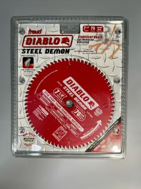 D0770f Freud Diablo 7-1/4in 70 Tooth Steel Demon Metal Cutting Saw Blade New