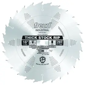 Lm71m016 Freud 16 Inch X 28t Thick Stock Rip Blade