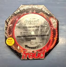 Lu82mo10 Freud Laser Cut Saw Blade 10 Inch Cross Rip Triple Chip 5/8 Usa Vtg Nos