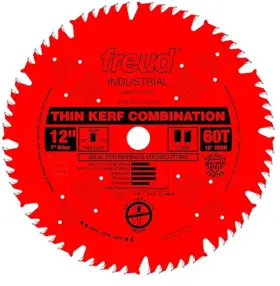 Lu83r012 Freud 12 Inch X 1 Bore 60t Thin Kerf Combination Red Blade