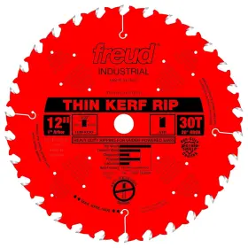 Lu87r012 Freud 12 Inch X 30t Thin Kerf Rip Blade Multi