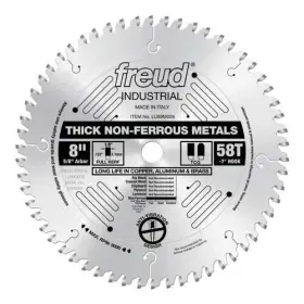 Lu89m008 Freud Freud8 Inch X 5/8 Bore 58t Tcg Carbide Tipped Blade For Thick Non Ferrous Metals