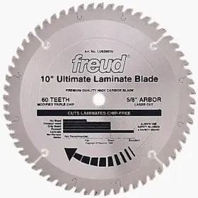 Lu92m010 Freud 10 Inch X 60t Laminate