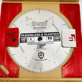 Lu94m014 Freud Circular Saw Blade 14 Inch With 1 Arbor 108t For Plexiglass Plastics