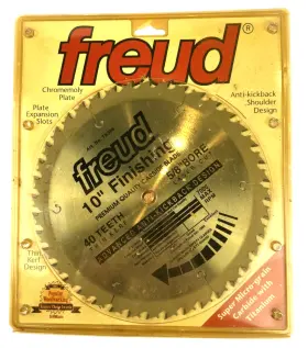 Tk306-10 Freud Tk306 10 Inch Finishing Carbide Blade 40 Teeth 5/8 Bore Laser Cut Free Ship
