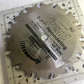 Tk503 Freud 7 - 1/4 Inch Remodeling Nail Cutting Circular Saw Blade. 14t Tk503. Unused