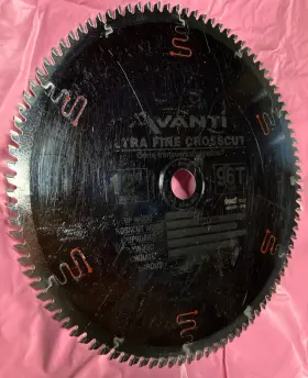 Tk807 Freud 12 Inch Saw Blade Woodworking Avanti Ultra Fine Me Finishing 96t #tk807 Used