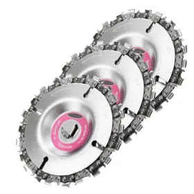 Oth0723 Funtuan Grinder Disc Chain Plate 4/4.5 Inch Grinding Wheel And 22 Tooth Fine Cut