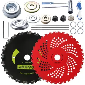 X20t Gashwer 635508508279 9 Inch X 36 Teeth Carbide Tipped Blades And Carbon Steel Round Chainsaw Tooth