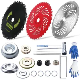 X20t Gashwer 635508508439 9 Inch X 36 Teeth Carbide Tipped Blades And Carbon Steel Round Chainsaw Too