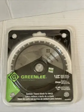 Lcs-m13c Greenlee Metal Cutting Circular Saw Blade 5-3/8 Inch Titanium Carbide New