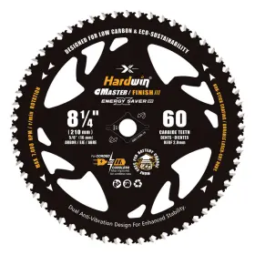 Hardwin B0g12mb9dx 8-1/4 Inch Table Saw Blade 60 Tooth Fine Finish 5/8 Arbor Diamond