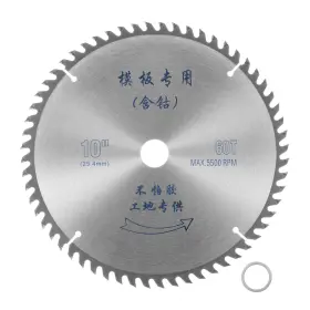 Harfington 445012117156 10 Inch Circular Saw Blade 60 Teeth 0.98 Arbor Cutting Disc Wheel For Ge