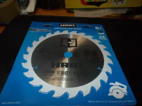 Hacsb01 Hart Circular Saw Blade 6 1/2 Inch 24 Tooth 8000 Max Rpm Carbide Teeth