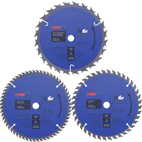 Hb995647 Hbss 3 Pack 7-1/4 Inch Circular Saw Blades 5/8 Arbor 24t Framing 40t Crosscutting