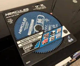 56331 Hercules Circular Carbide Miter Saw Blade 12 Inch 96 Teeth 5000 Rpm #56331