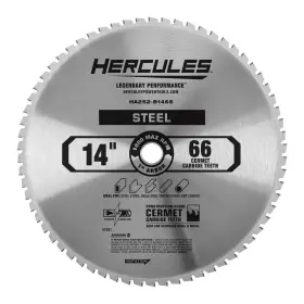 57321 Hercules 14 In 66t Cermet Carbide Circular Saw Blade Metal Cutting Saws With 1 Arbor