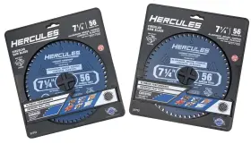 57712 Hercules Lot Of 2 7 1/4 Inch 56t Metal Cutting Saw Blade