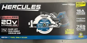 Hcb72b-1 Hercules 7 1/4 Inch Blade Left Rear Handle Circular Saw Item 59641