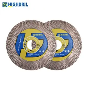 Hc105045103002 Highdril Diamond Cutting Grinding Disc Wheel 2pcs 4.5 Inch Saw Blade Porcelain Ceramic Marble
