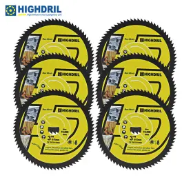 Hc900003111006o Highdril Diamond Saw Blade Hss Cutting Disc 6pcs 3inch For Wood Plastic Metal Aluminum