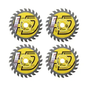 Hc910003111004 Highdril Tct Wood Blade 3 Inch 75mm X Arbor 3/8 10mm - 4pcs Angle Grinder Cutt