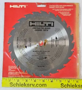 336534 Hilti 8 1/4 X 5/8 13/16 Inch 24 Teeth Carbide Cutting Circular Saw Blade - #336534
