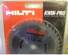 3409315 Hilti Kwik-pro #3409315 Carbide Tipped Blade Sb-cs 7 1/4 Inch